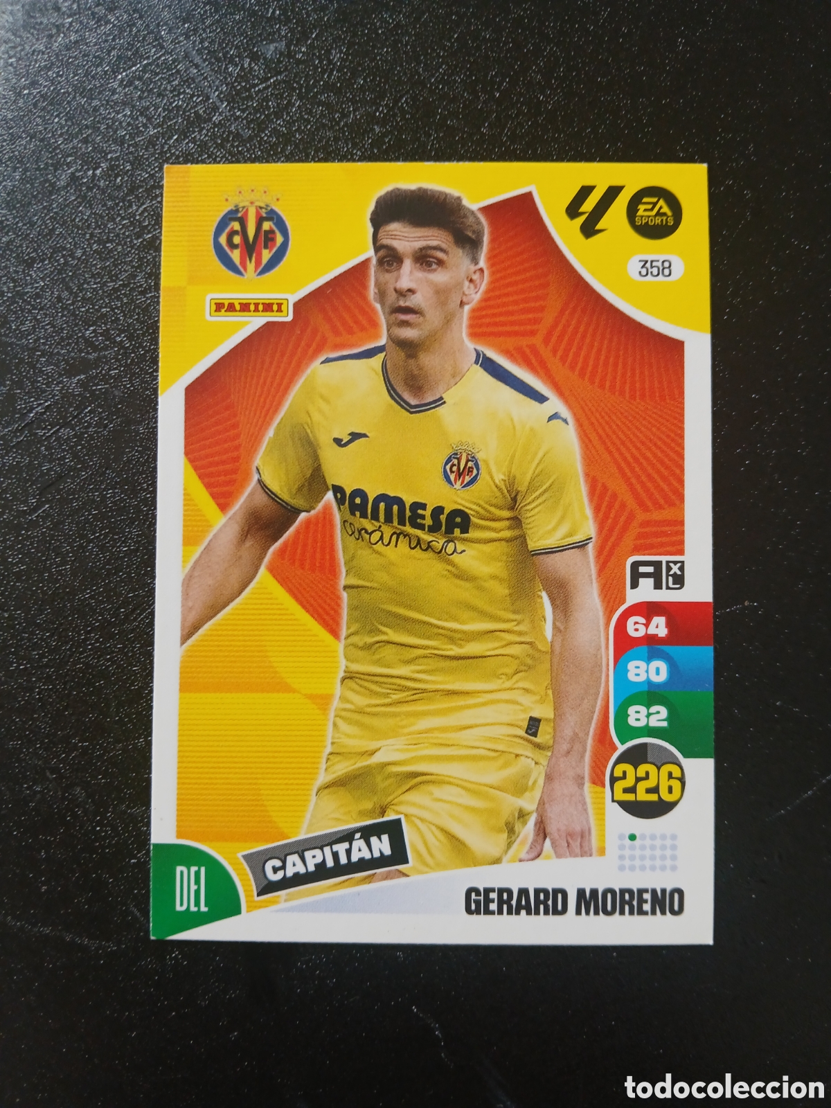 Cromos de f&uacute;tbol: 2024 2025 24 25 CROMO CARTA ADRENALYN VILLAREAL GERARD MORENO 358 EN BUEN ESTADO