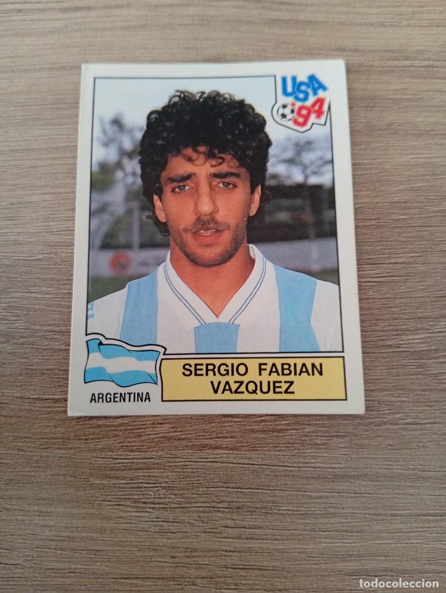 Cromos de f&uacute;tbol: SERGIO FABIAN VAZQUEZ 247 ARGENTINA MUNDIAL USA 94 1994 SIN PEGAR NUNCA PEGADO