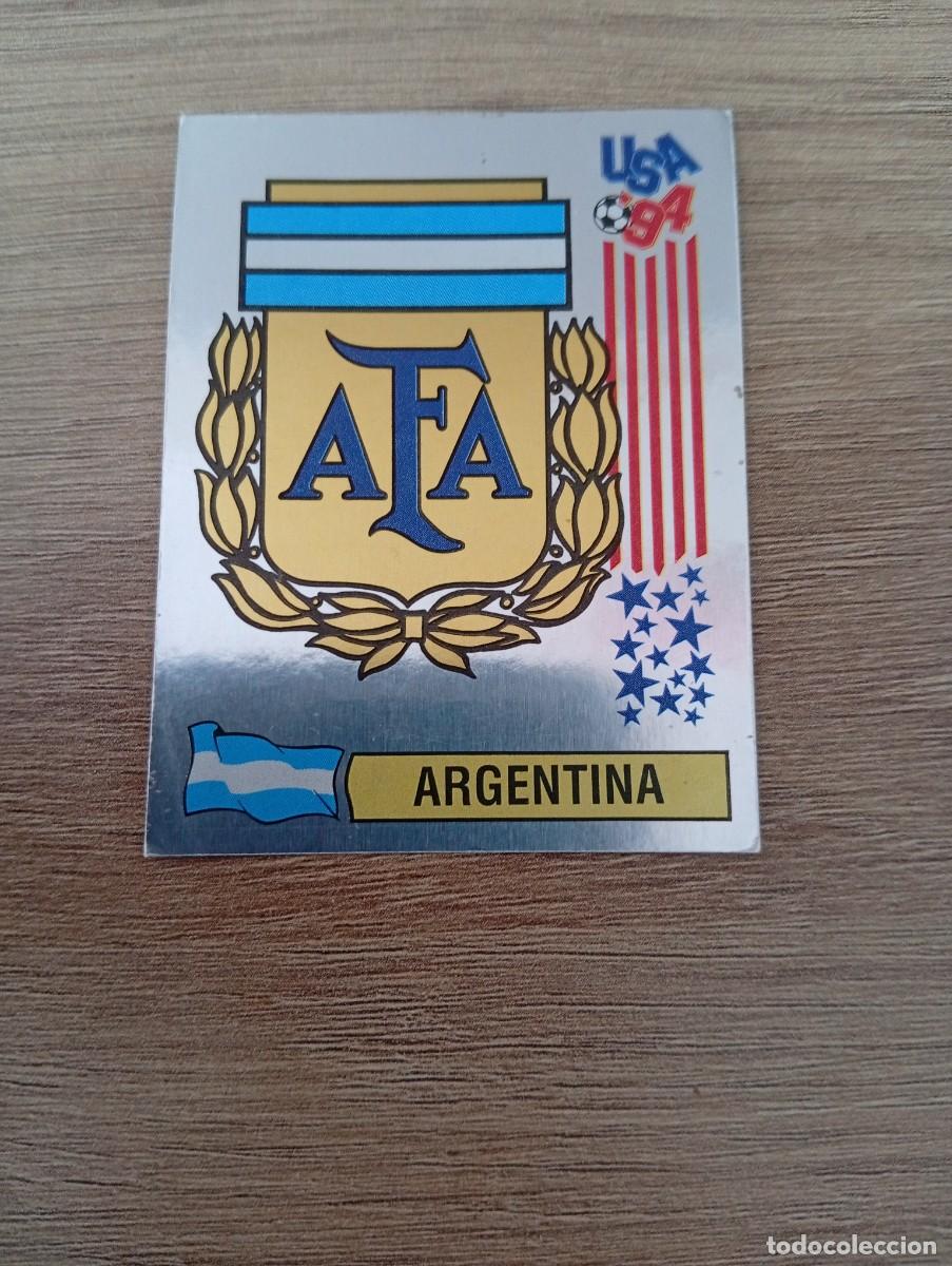Cromos de f&uacute;tbol: ESCUDO ARGENTINA 249 MUNDIAL USA 94 1994 SIN PEGAR NUNCA PEGADO