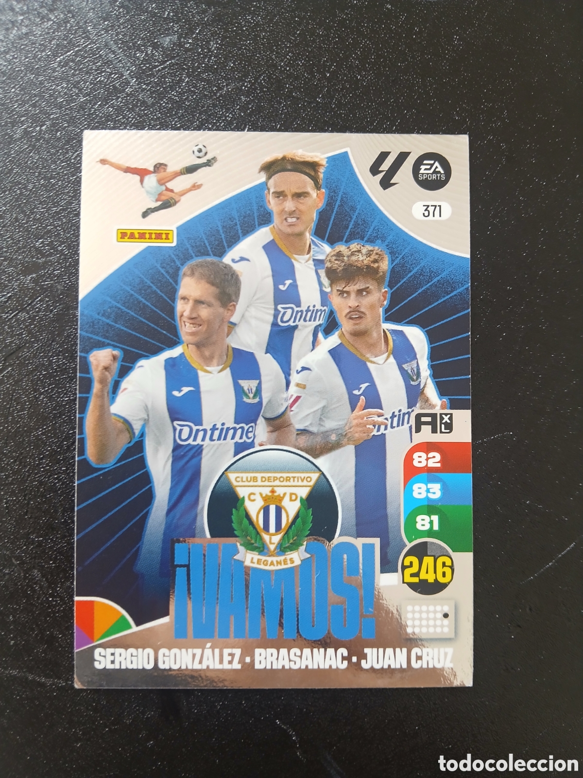 Cromos de f&uacute;tbol: 2024 2025 24 25 CROMO CARTA ADRENALYN VAMOS GONZALEZ BRASANAC JUAN CRUZ 371 EN BUEN ESTADO