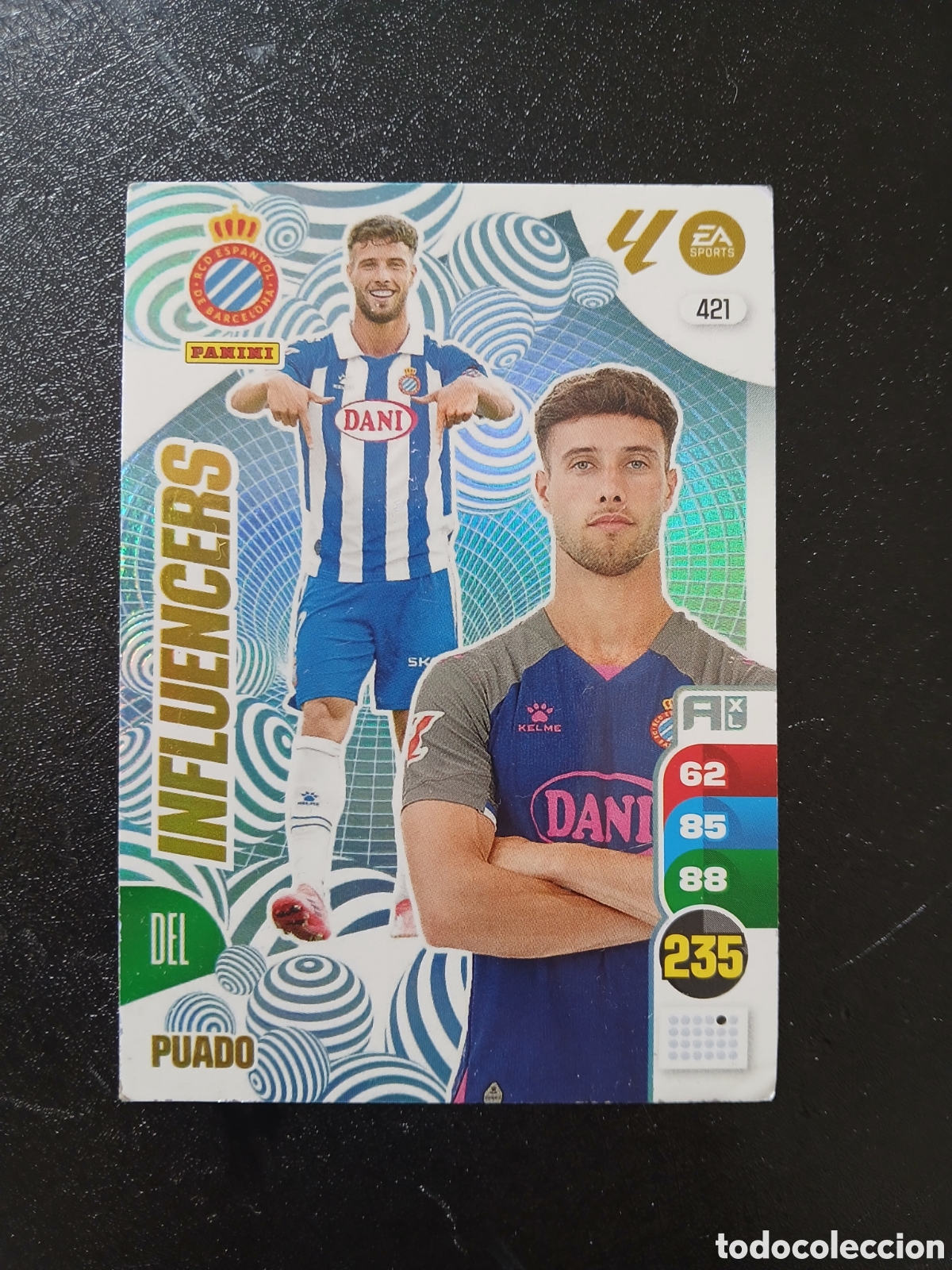 Cromos de f&uacute;tbol: 2024 2025 24 25 CROMO CARTA ADRENALYN ESPA&Ntilde;OL ESPANYOL INFLUENCERS PUADO 421 EN BUEN ESTADO