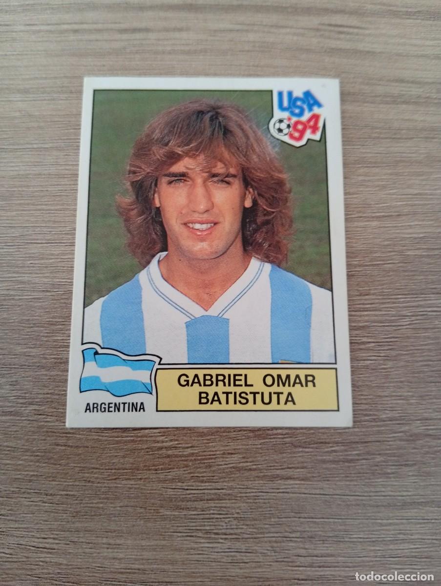 Cromos de f&uacute;tbol: GABRIEL OMAR BATISTUTA 260 ARGENTINA MUNDIAL USA 94 1994 SIN PEGAR NUNCA PEGADO