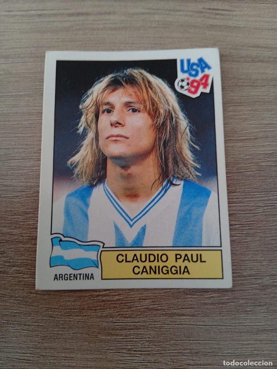 Cromos de f&uacute;tbol: CLAUDIO PAUL CANIGGIA 261 ARGENTINA MUNDIAL USA 94 1994 SIN PEGAR NUNCA PEGADO