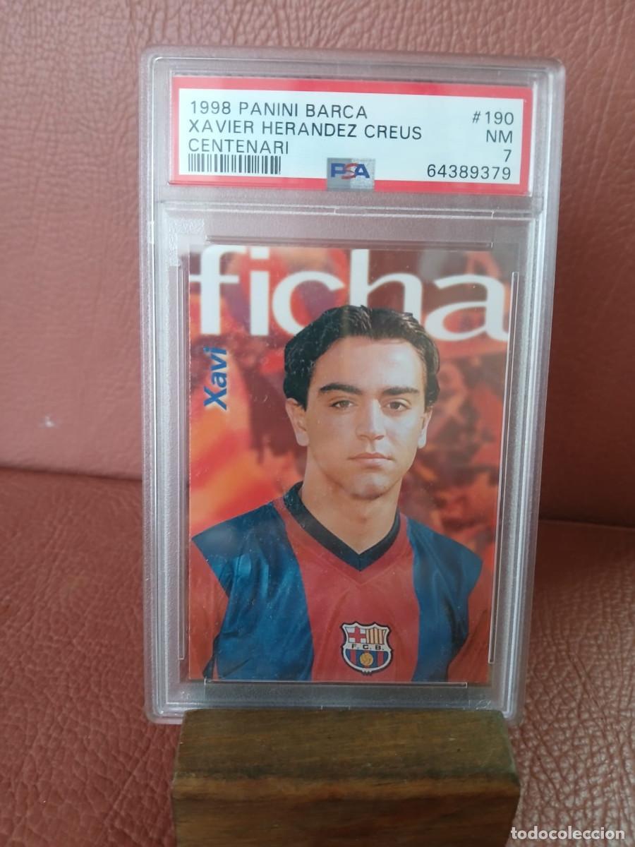 Cromos de f&uacute;tbol: 1998 PANINI BARCA Xavier Hern&aacute;ndez CENTENARI ROOKIE PSA7
