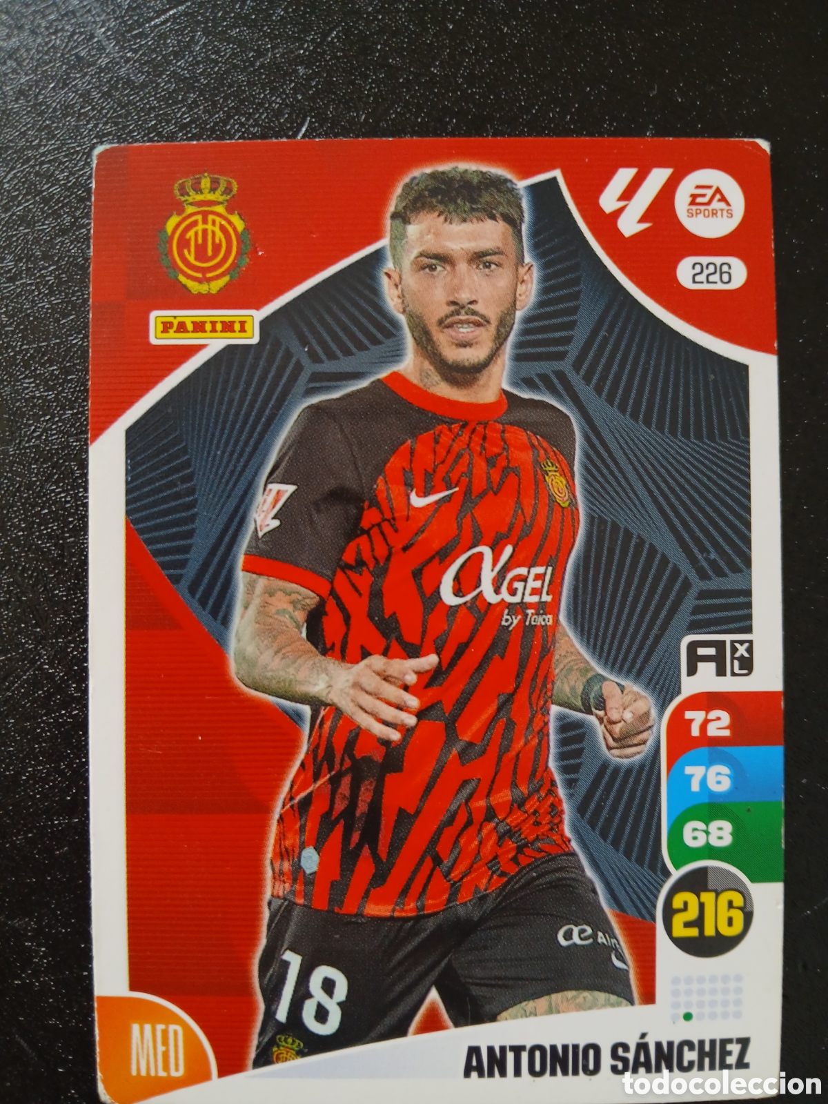 Cromos de f&uacute;tbol: 2024 2025 24 25 CROMO CARTA ADRENALYN MALLORCA ANTONIO SANCHEZ 226 EN BUEN ESTADO