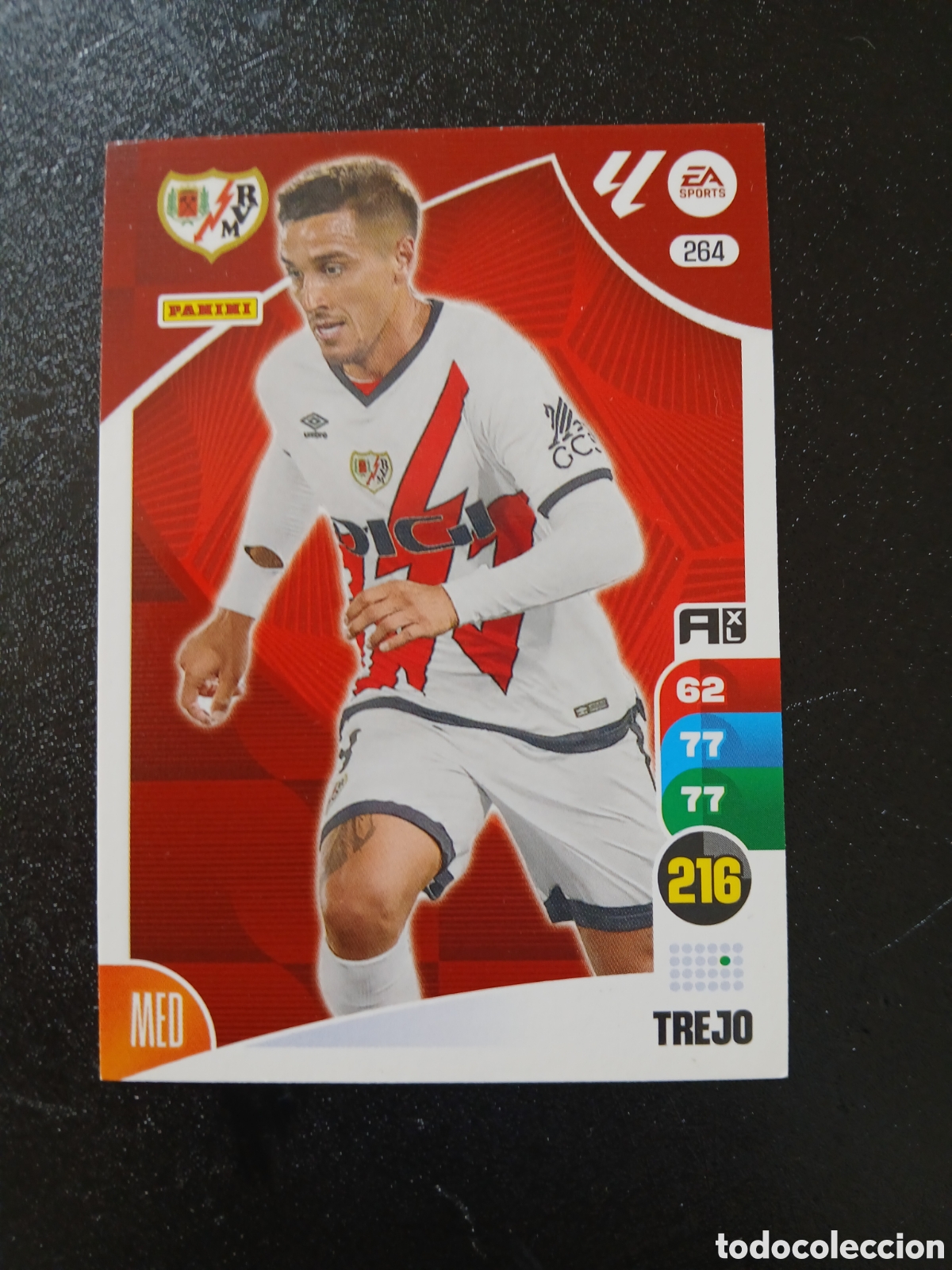 Cromos de f&uacute;tbol: 2024 2025 24 25 CROMO CARTA ADRENALYN RAYO VALLECANO TREJO 264 EN BUEN ESTADO