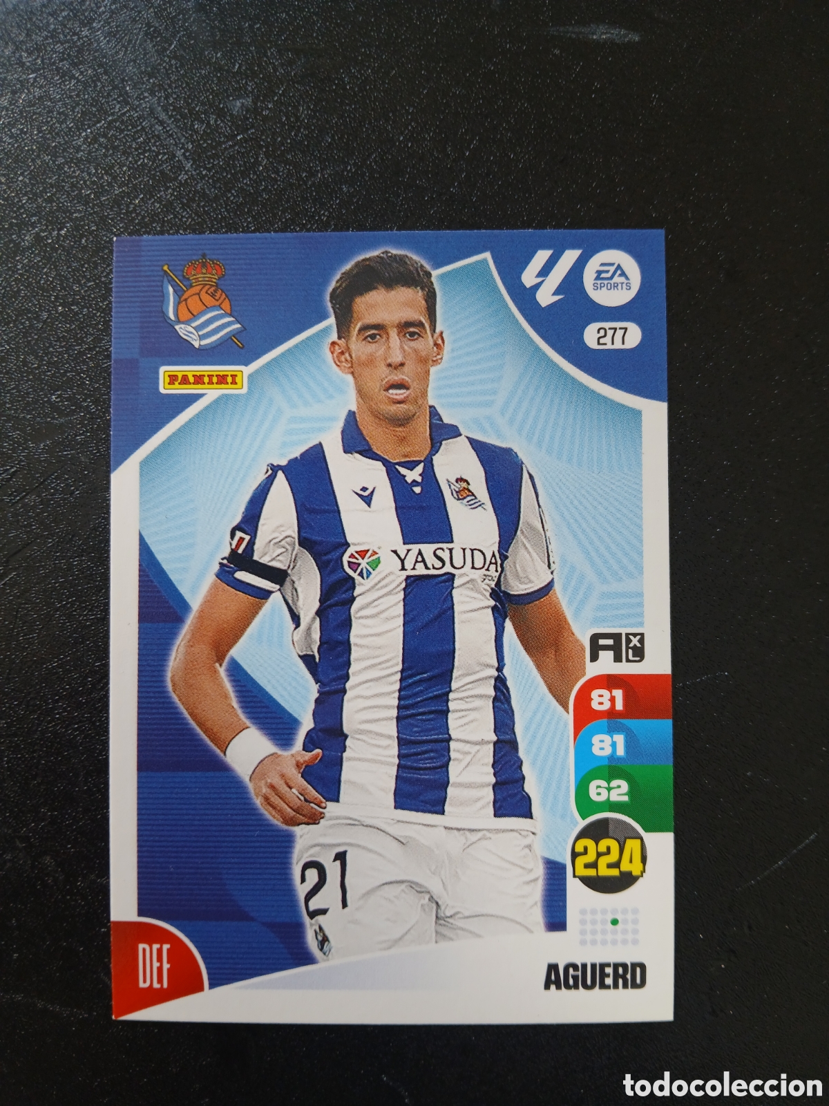 Cromos de f&uacute;tbol: 2024 2025 24 25 CROMO CARTA ADRENALYN REAL SOCIEDAD AGUERD 277 EN BUEN ESTADO
