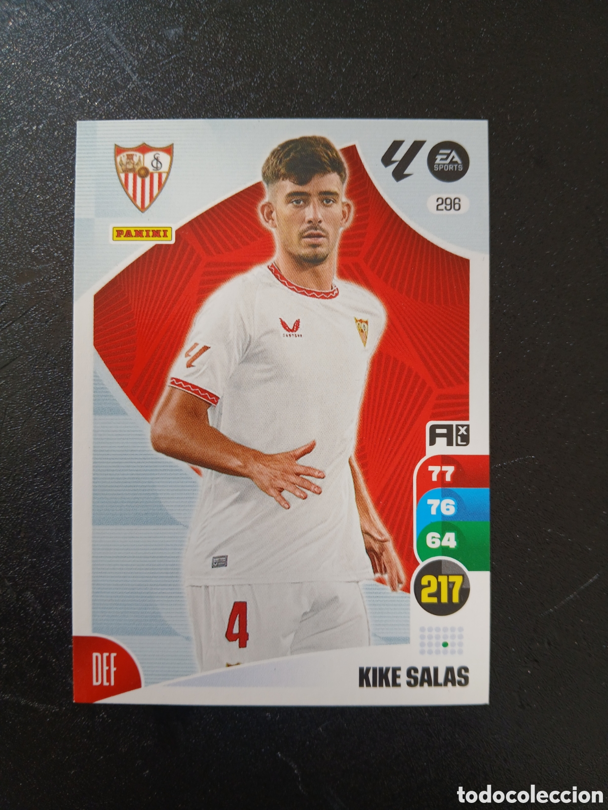 Cromos de f&uacute;tbol: 2024 2025 24 25 CROMO CARTA ADRENALYN SEVILLA KIKE SALAS