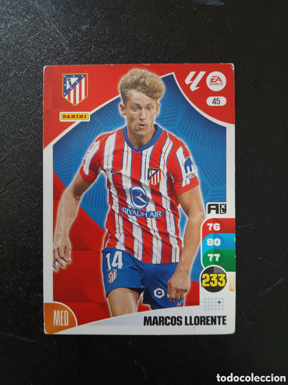 Cromos de f&uacute;tbol: 2024 2025 24 25 CROMO CARTA ADRENALYN ATL&Eacute;TICO MADRID MARCOS LLORENTE 45