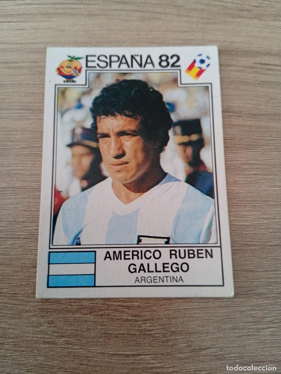 Cromos de f&uacute;tbol: AMERICO RUBEN GALLEGO 173 ARGENTINA MUNDIAL ESPA&Ntilde;A 1982 82 MUNDIAL PANINI NUNCA PEGADO SIN PEGAR
