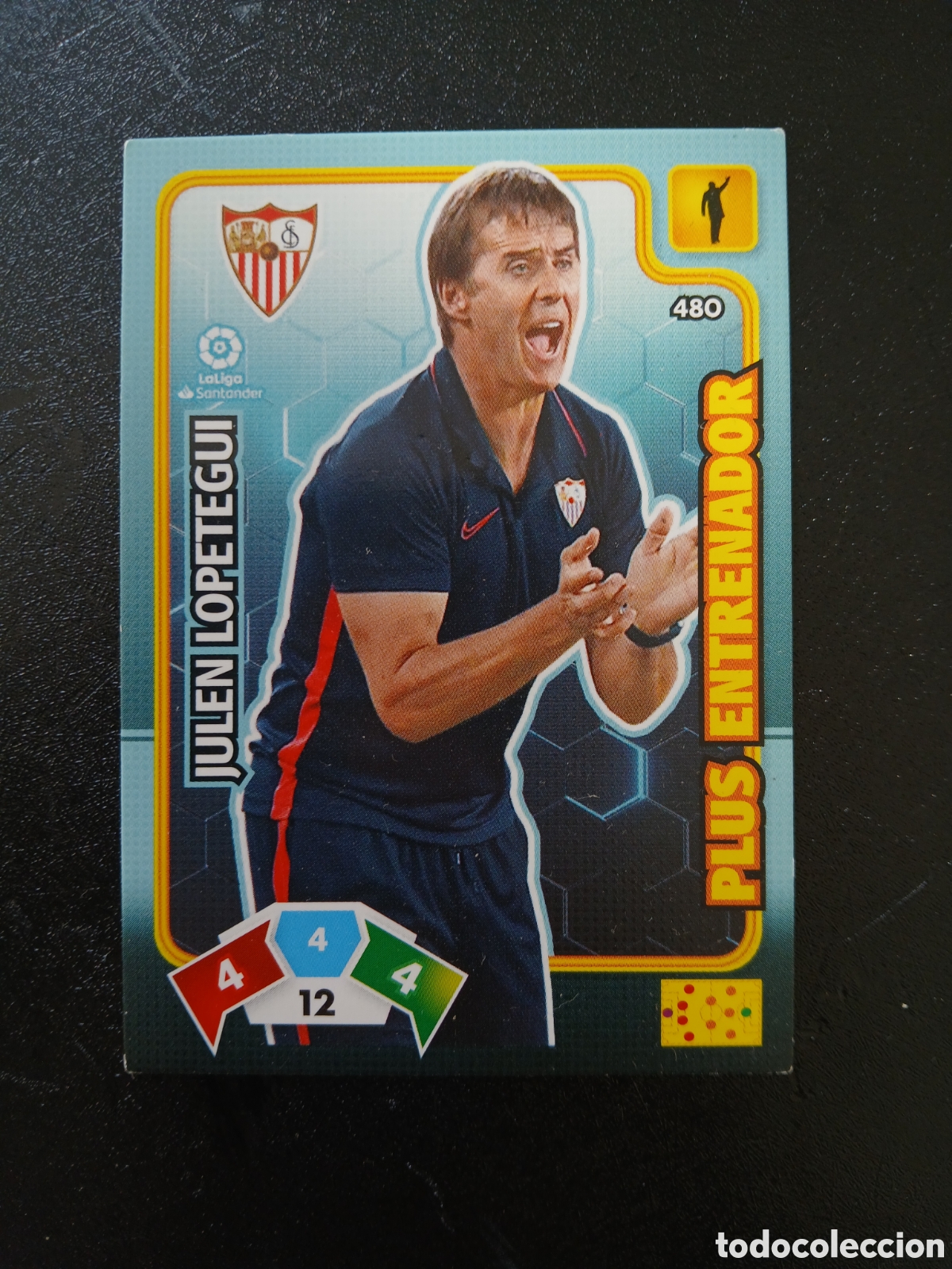 Cromos de f&uacute;tbol: 2019 2020 19 20 CROMO CARTA ADRENALYN SEVILLA PLUS ENTRENADOR JULEN LOPETEGUI 480 EN BUEN ESTADO