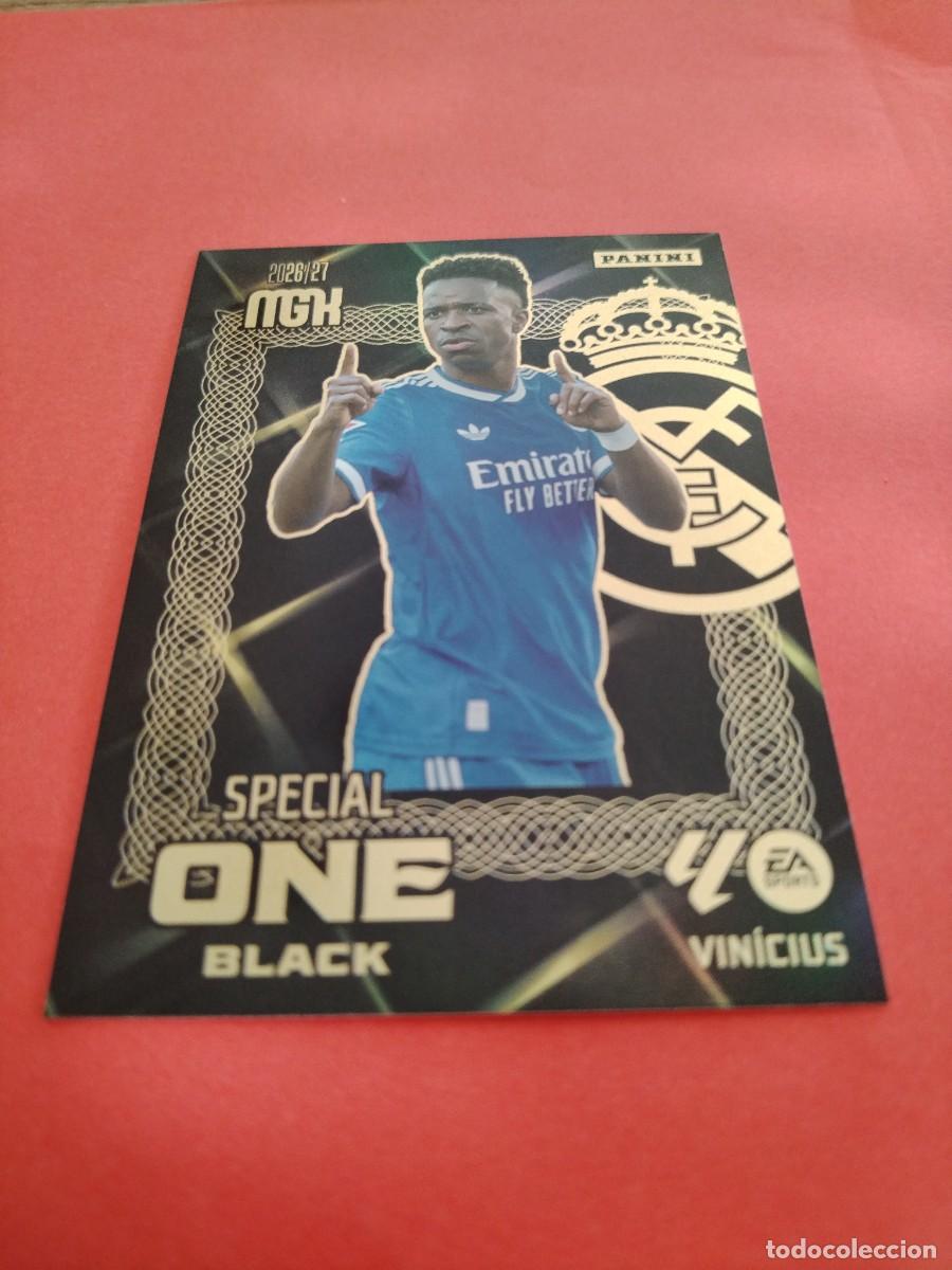 Cromos de f&uacute;tbol: MEGACRACKS 2026 2027 SPECIAL ONE BLACK VINICIUS