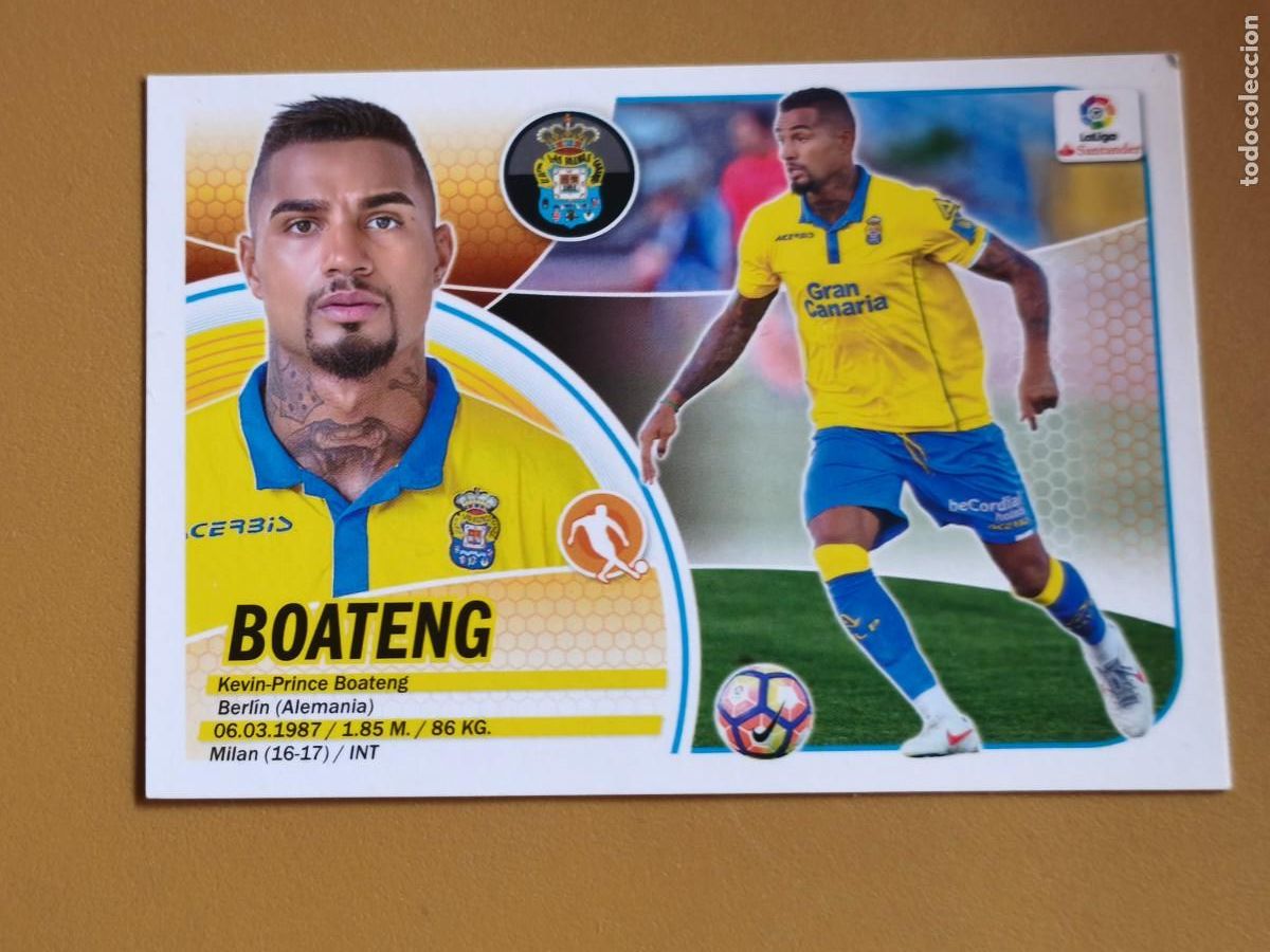 Cromos de f&uacute;tbol: boateng, 2016 17 ultimos fichajes