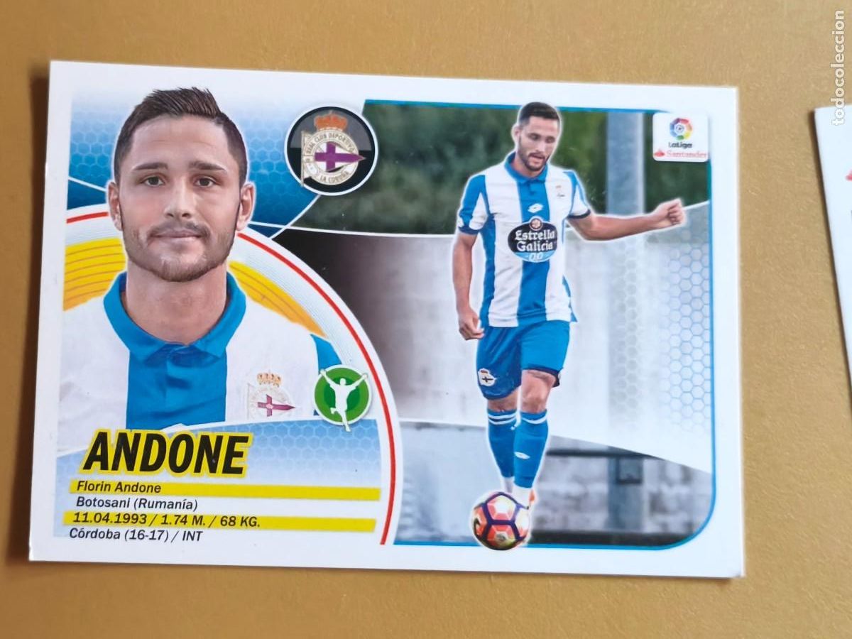 Cromos de f&uacute;tbol: andone, 2016 17 coloca