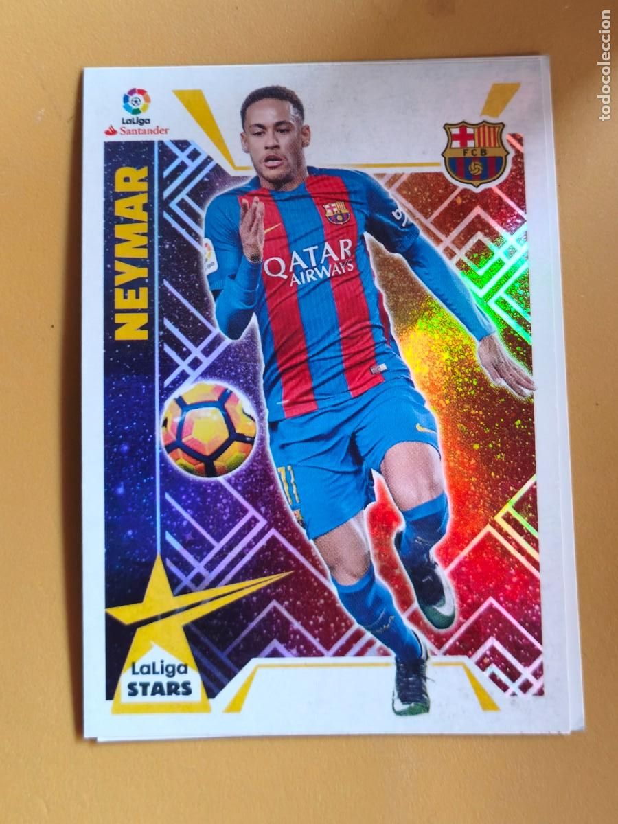 Cromos de f&uacute;tbol: neymar, 2017 18 stars