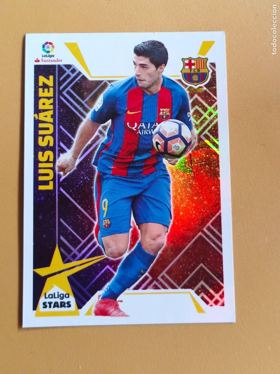 Cromos de f&uacute;tbol: luis suarez, 2017 18 stars - Foto 1