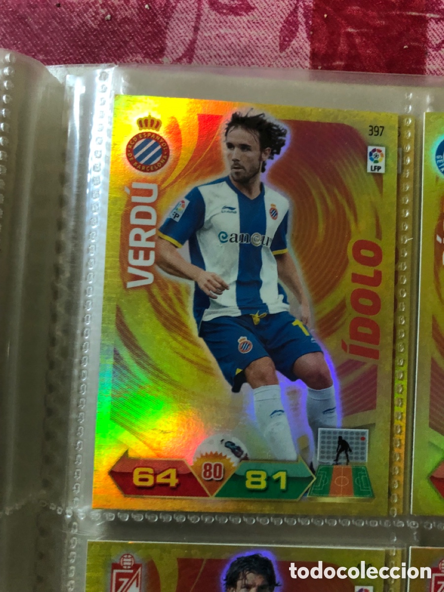 Cromos de f&uacute;tbol: 397 VERDU ESPA&Ntilde;OL PANINI ADRENALYN 2011 2012 CROMO FUTBOL 11 12 LIGA - A178 PG388 IDOLO