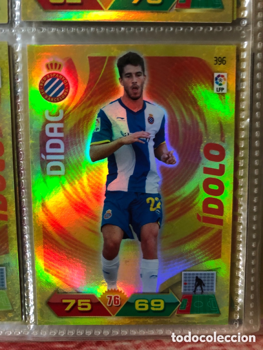 Cromos de f&uacute;tbol: L1 DIDAC R. C. D. ESPA&Ntilde;OL IDOLO 396 PANINI ADRENALYN XL LIGA 2011/2012 11 12