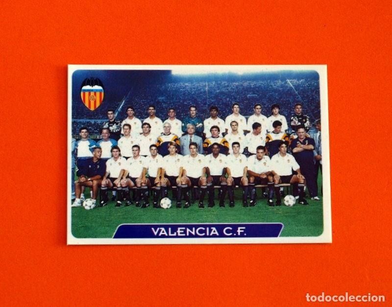 Cromos de f&uacute;tbol: Valencia - Plantilla, n&ordm; 163 - Las Fichas de la Liga 1995-1996, 95-96 - Mundicromo - Mundi cromo