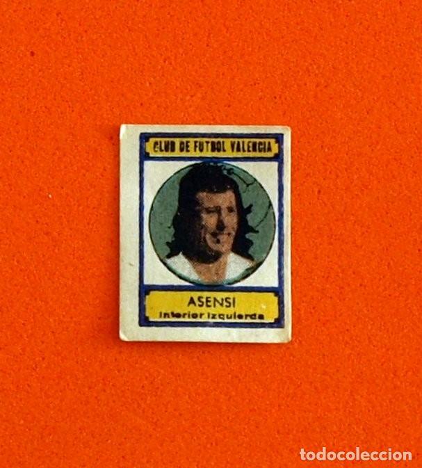 Figurine di Calcio: CLUB DE F&Uacute;TBOL VALENCIA - ASENSI - SOBRE BAL&Oacute;N 1942-1943, 42-43 - NUNCA PEGADO