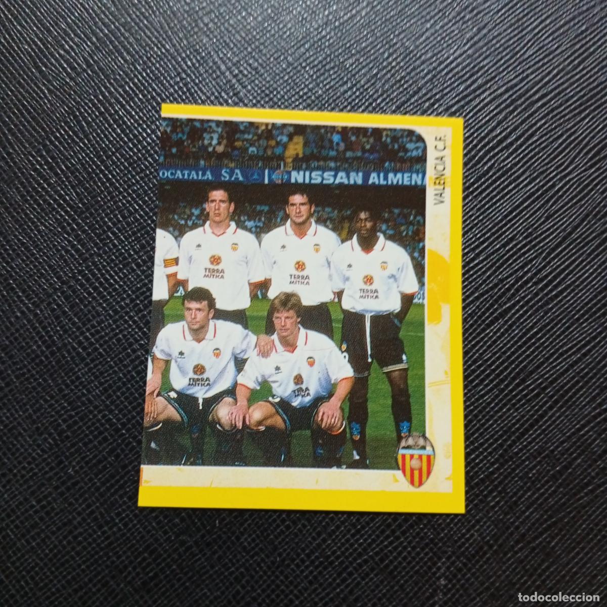Fu&szlig;ball-Sticker: 405 ALINEACION VALENCIA PANINI SUPER CAMPEONATO 1998 1999 FUTBOL 98 99 - SIN PEGAR - A216 PG190