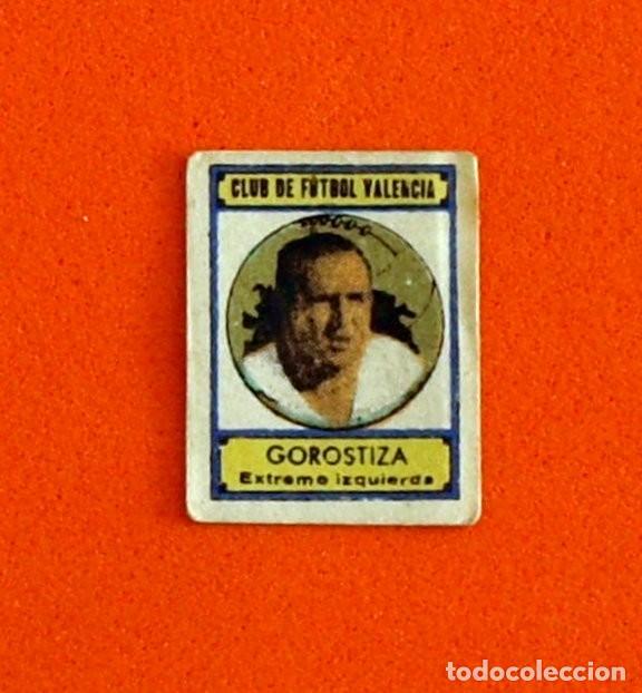 Cromos de Futebol: CLUB DE F&Uacute;TBOL VALENCIA - GOROSTIZA - SOBRE BAL&Oacute;N 1942-1943, 42-43 - NUNCA PEGADO