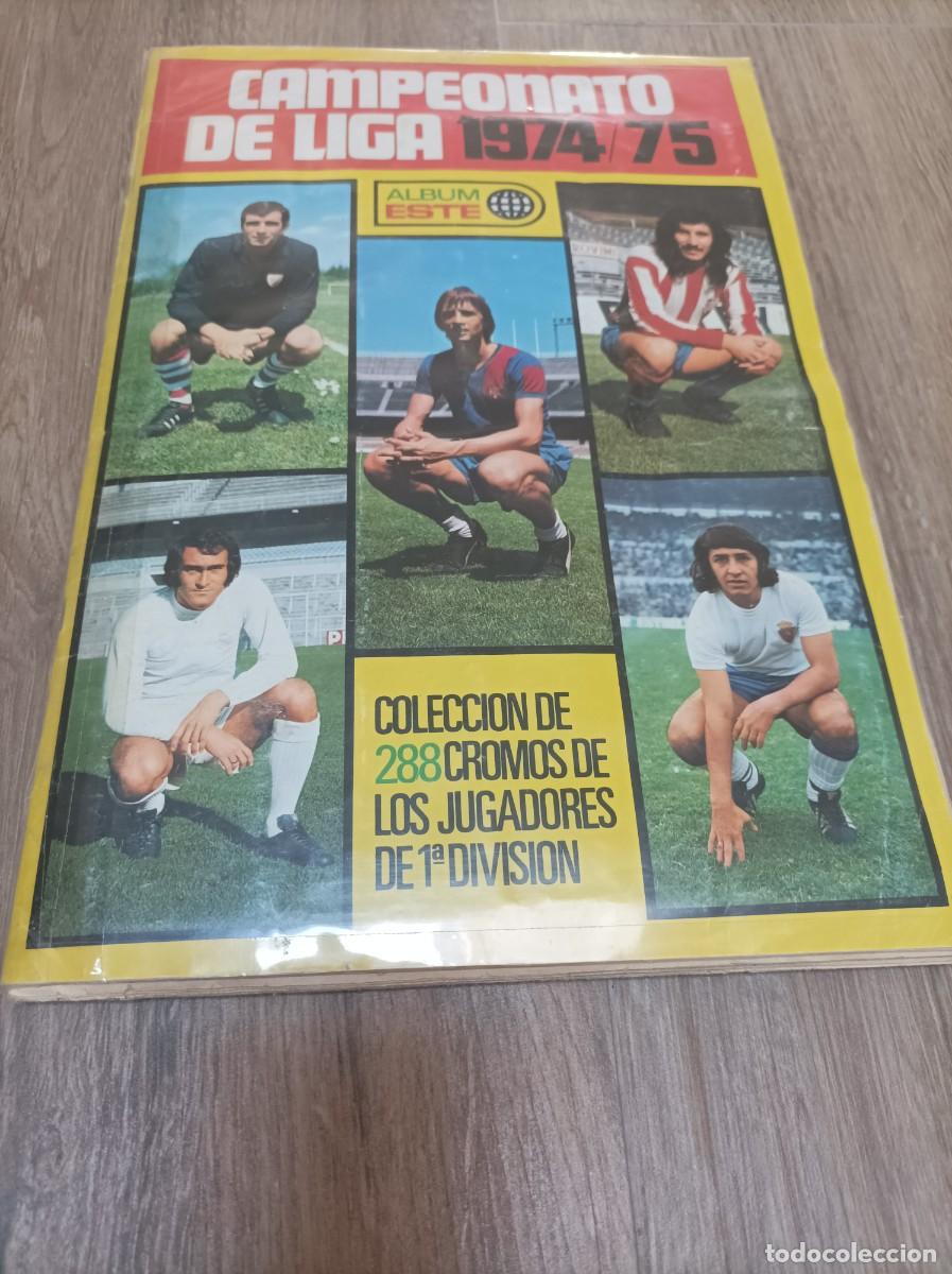 Cromos de f&uacute;tbol: ALBUM COMPLETO ESTE 1974 1975 74 75 - 11 COLOCAS Y 12 DOBLES