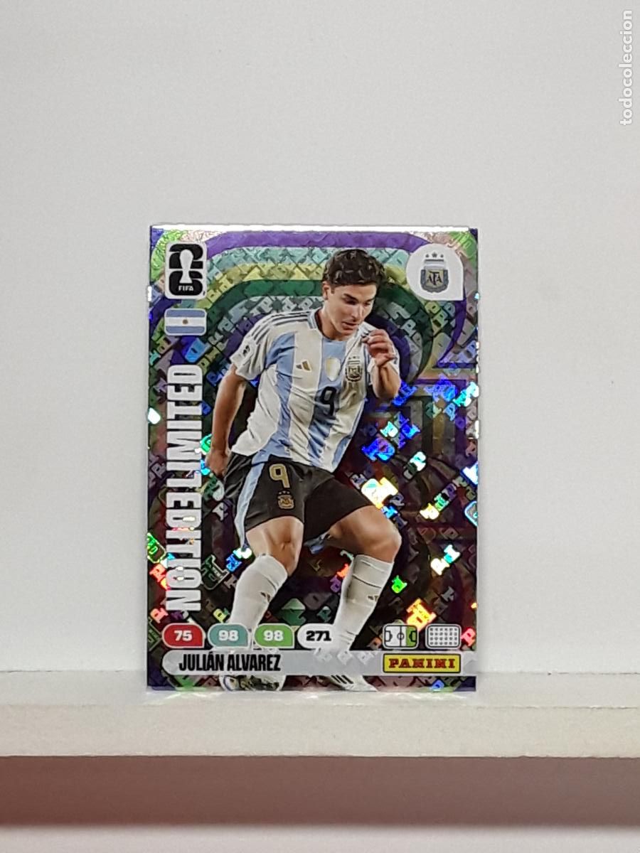 Cromos de f&uacute;tbol: ADRENALYN MUNDIAL 2026 WORLD CUP 26 ALBUM PANINI N LIMITADA ARGENTINA BRILLO JULIAN ALVAREZ