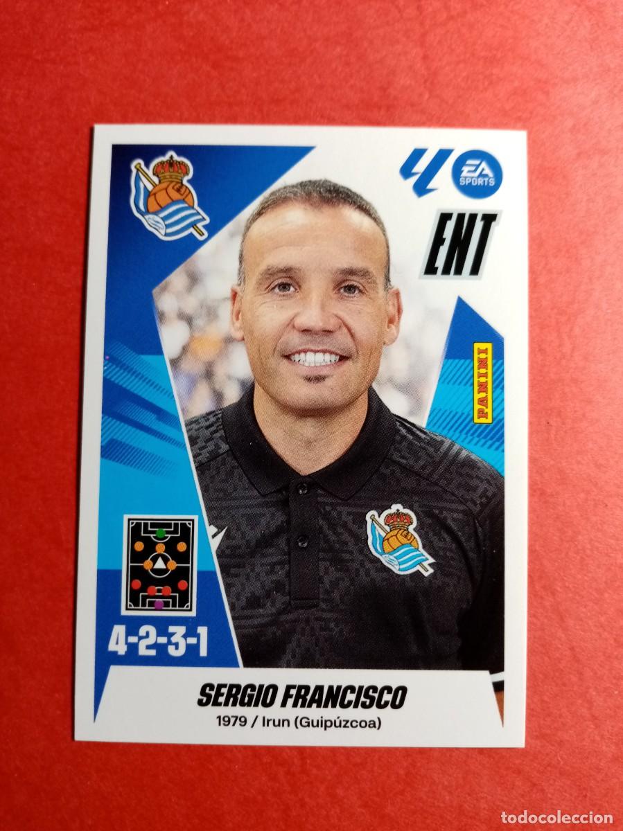 Cromos de f&uacute;tbol: N&ordm; 2 SERGIO FRANCISCO, ENTRENADOR, REAL SOCIEDAD, LIGA ESTE 2025 2026 25 26 PANINI