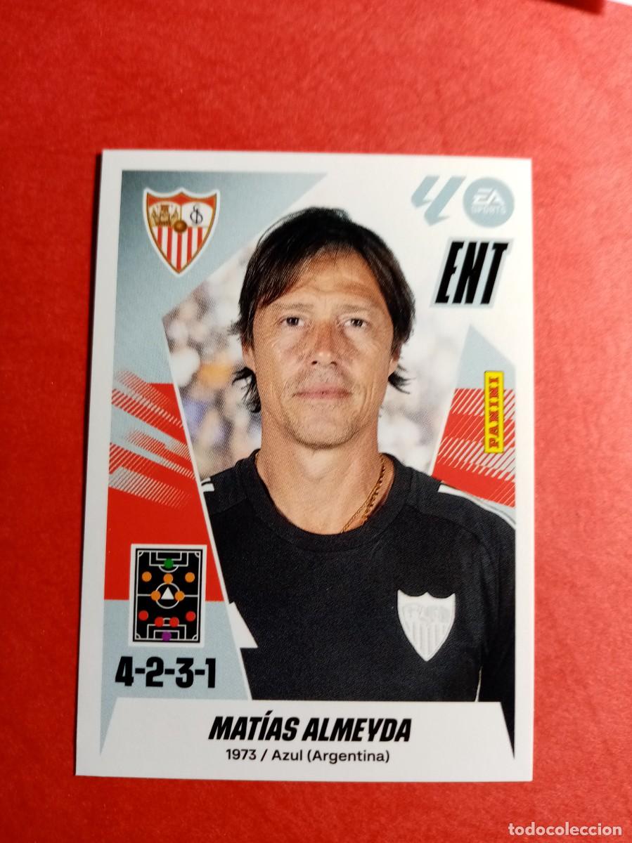 Cromos de f&uacute;tbol: N&ordm; 2 MATIAS ALMEYDA, ENTRENADOR, SEVILLA FC, LIGA ESTE 2025 2026 25 26 PANINI
