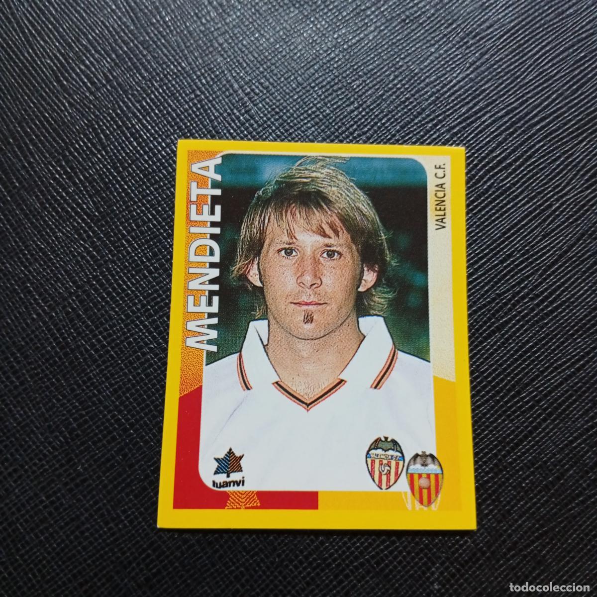Cromos de f&uacute;tbol: 417 MENDIETA VALENCIA PANINI SUPER CAMPEONATO 1998 1999 FUTBOL 98 99 - SIN PEGAR - A216 PG199