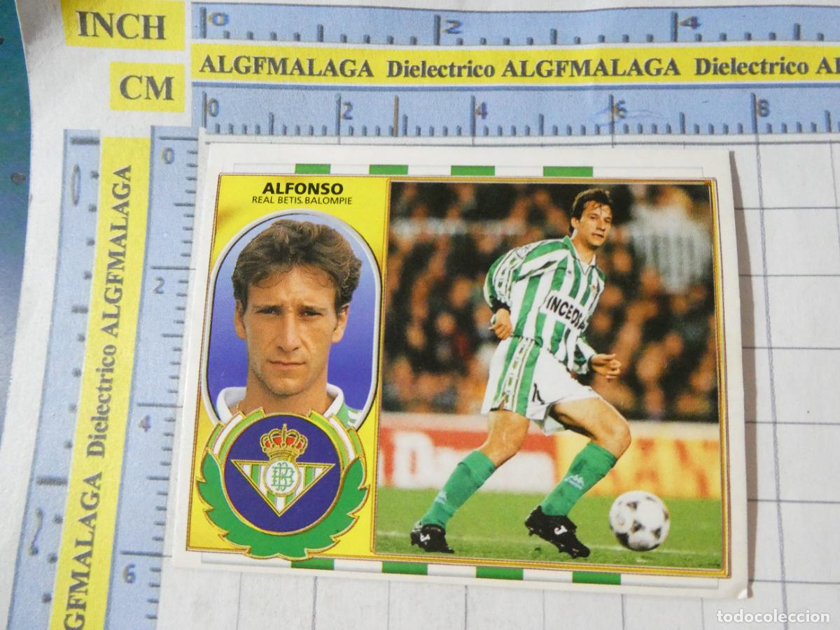Cromos de f&uacute;tbol: CROMO DE F&Uacute;TBOL. LIGA ESTE 96 97 1996 1997. COLOCA ALFONSO REAL BETIS BALOMPI&Eacute; 46