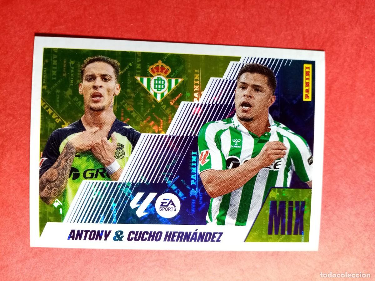 Cromos de f&uacute;tbol: N&ordm; 15 BIS, 15BIS ANTONY & CUCHO HERNANDEZ, MIX, REAL BETIS, LIGA ESTE 2025 2026 25 26 PANINI