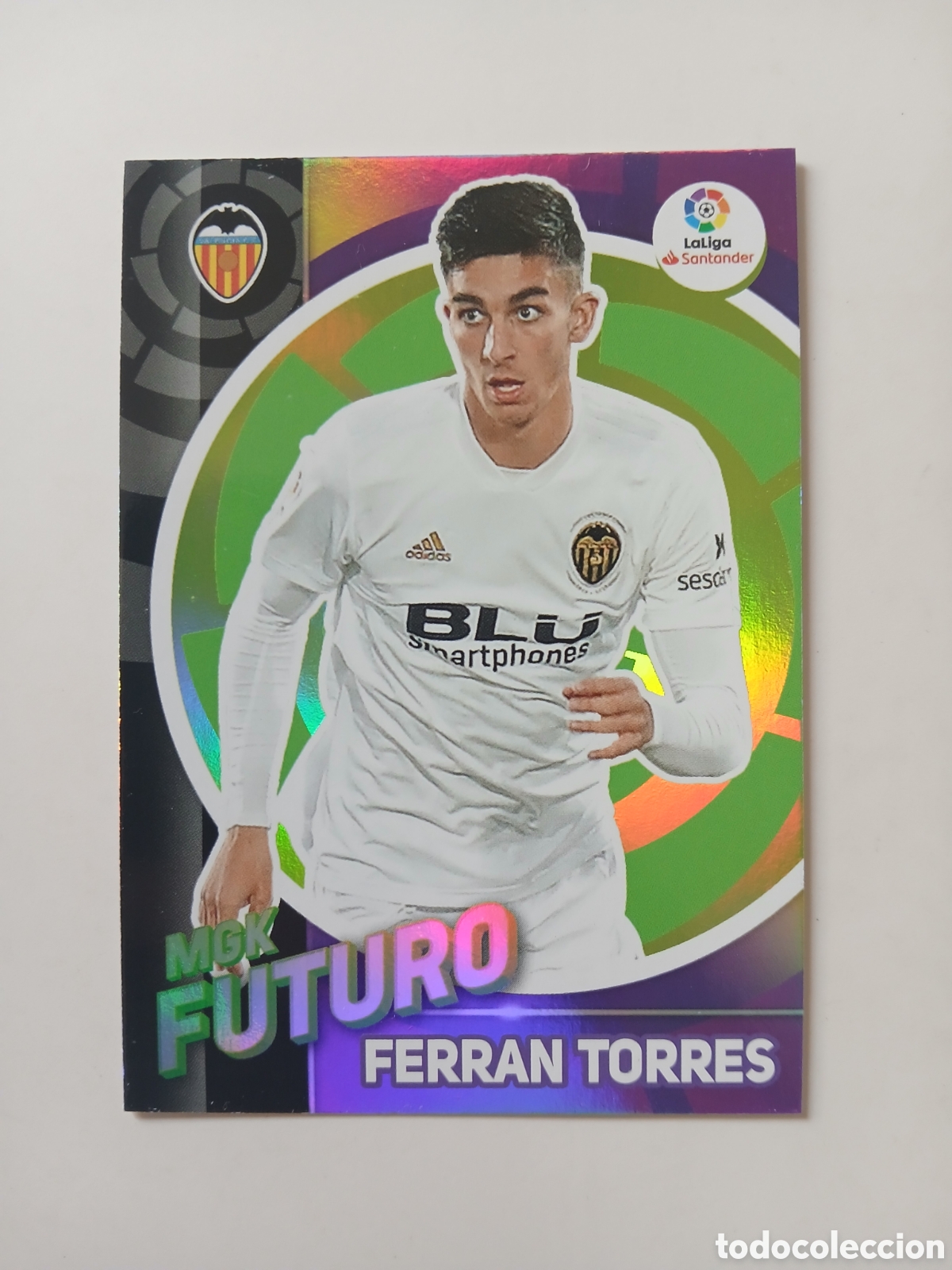 Figurine di Calcio: 2019 2020 19 20 CROMO CARTA MEGACRACKS VALENCIA FUTURO FERRAN TORRES 394