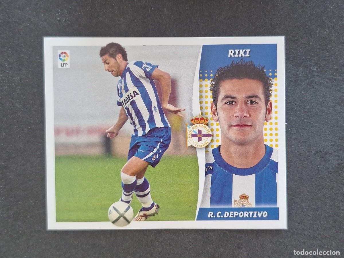 Figurine di Calcio: L7 RIKI DEPORTIVO DE LA CORU&Ntilde;A FICHAJE 14 LIGA ESTE 2006 2007 06 07 NUNCA PEGADO SIN PEGAR