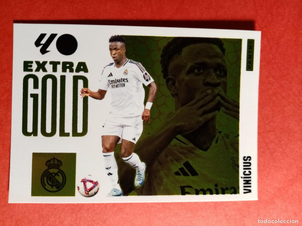Figurine di Calcio: VINICIUS, EXTRA GOLD, REAL MADRID, LIGA ESTE 2025 2026 25 26 PANINI