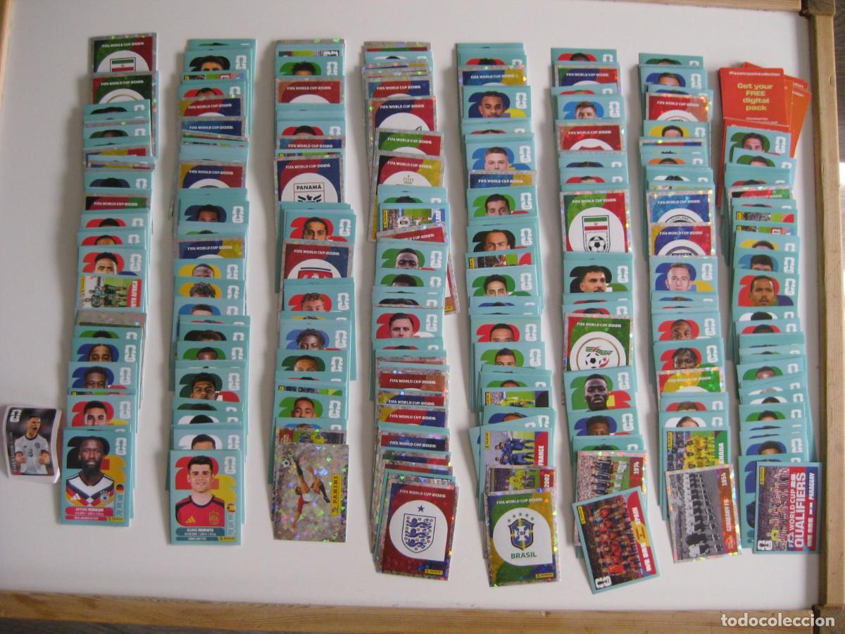 Figurine di Calcio: Lote 750 cromos Mundial 2026 +45 free digital + caja met&aacute;lica de Megacracks