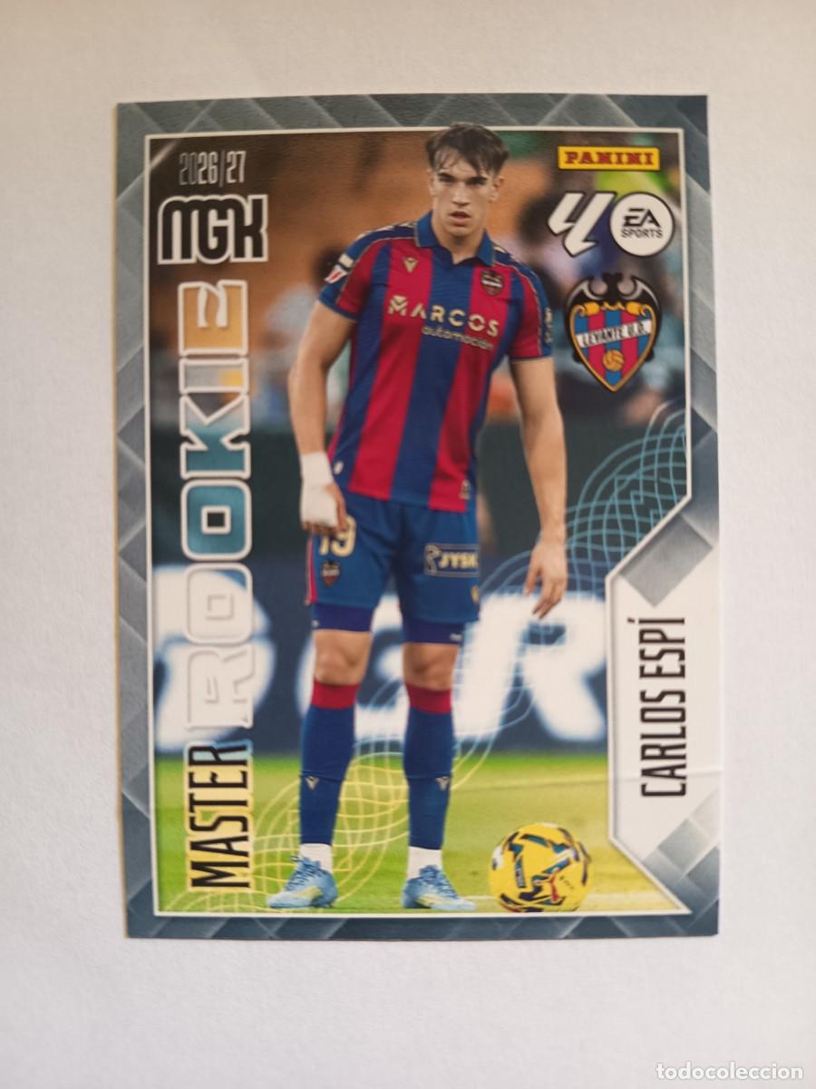 Figurine di Calcio: ROOKIE CARD MASTER 408 CARLOS ESP&Iacute; LEVANTE REAL MADRID - MEGACRACKS MGK LIGA 2026 2027 26 27 PANINI