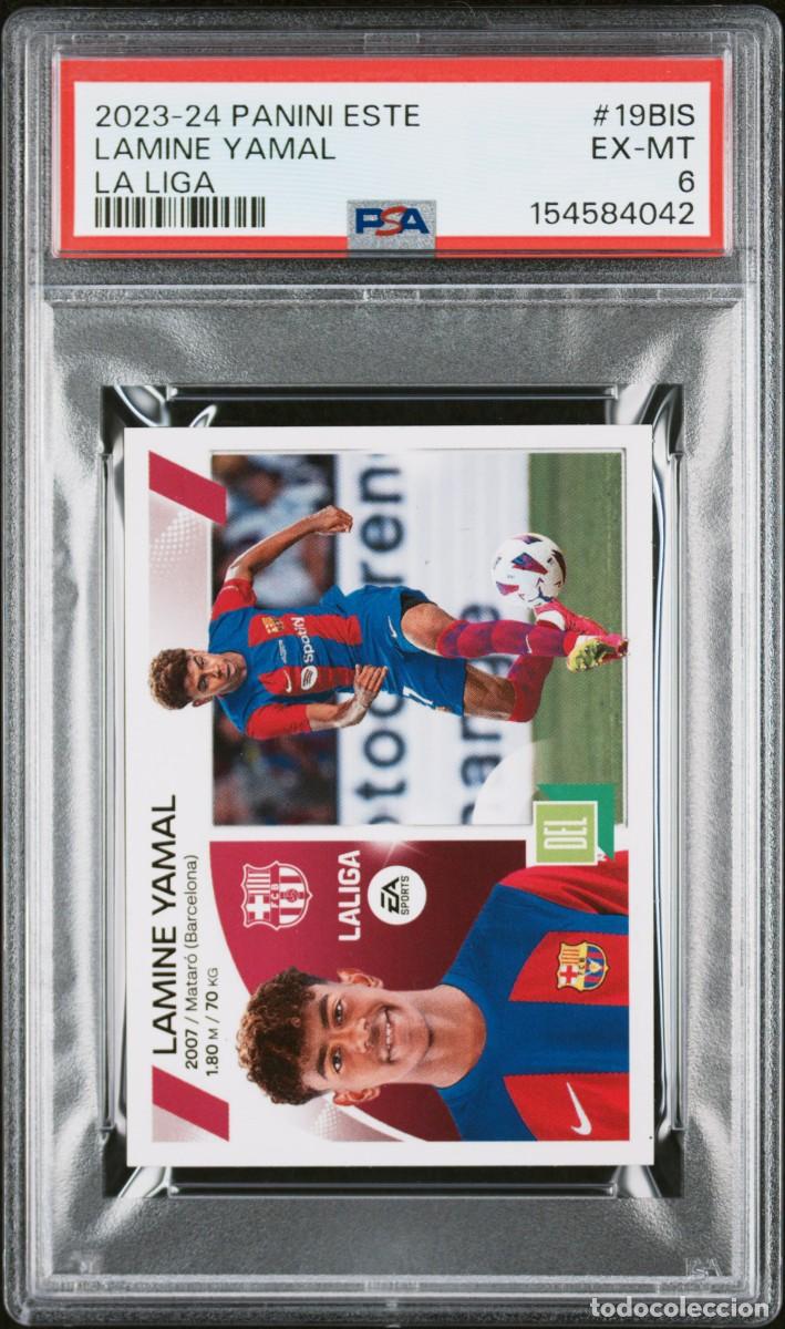 Cromos de Futebol: Rookie Lamine Yamal #19BIS Panini Este La Liga 2023 2024 PSA 6
