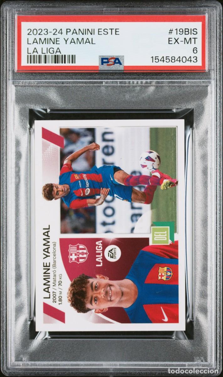 Cromos de Futebol: Rookie Lamine Yamal #19BIS Panini Este La Liga 2023 2024 PSA 6