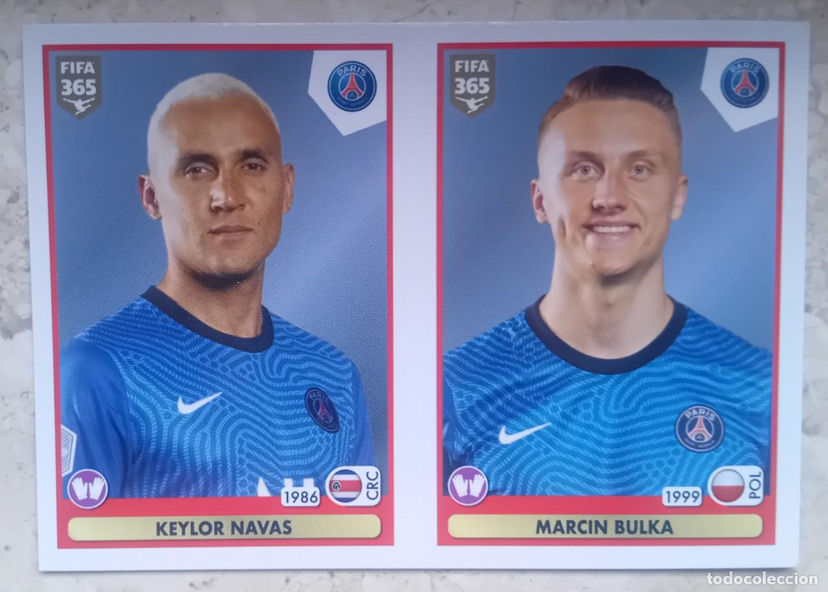 Cromos de Futebol: Figurina Panini 2020-21 Cromo Fifa 365 2021 Keylor Navas Marcin Bulka PSG n 295