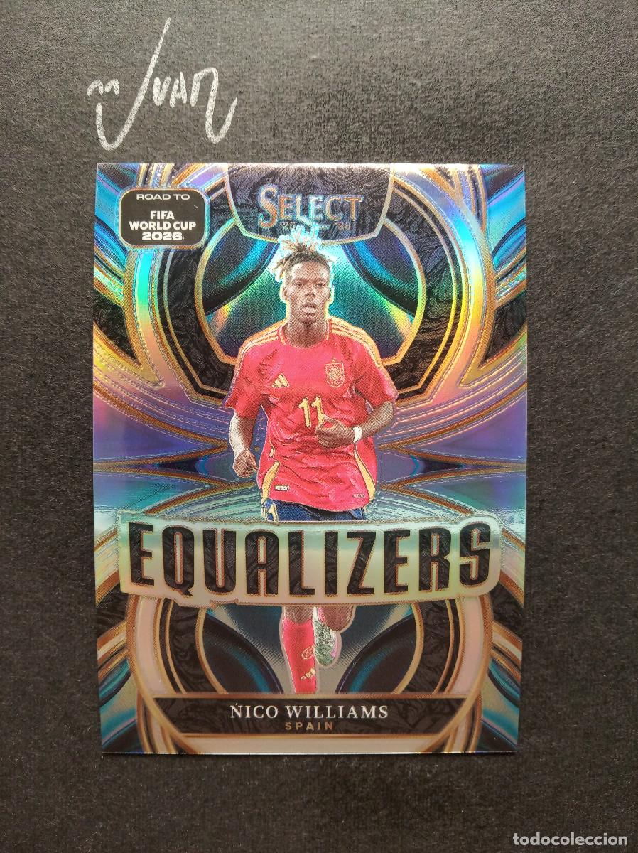 Cartes &agrave; collectionner de Football: 20 EQUALIZERS SILVER PRIZM NICO WILLIAMS ESPA&Ntilde;A ATHLETIC ⚽ PANINI &reg; SELECT ROAD FIFA WORLD CUP 2026