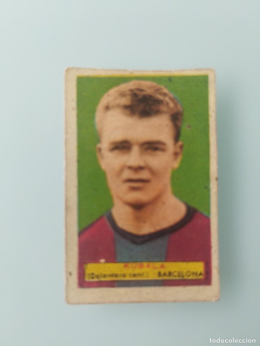Cromos de f&uacute;tbol: Cromo hist&oacute;rico de L&aacute;szl&oacute; Kubala (F.C. Barcelona) - Temporada 1953 - 1954 Colecci&oacute;n: Campeones