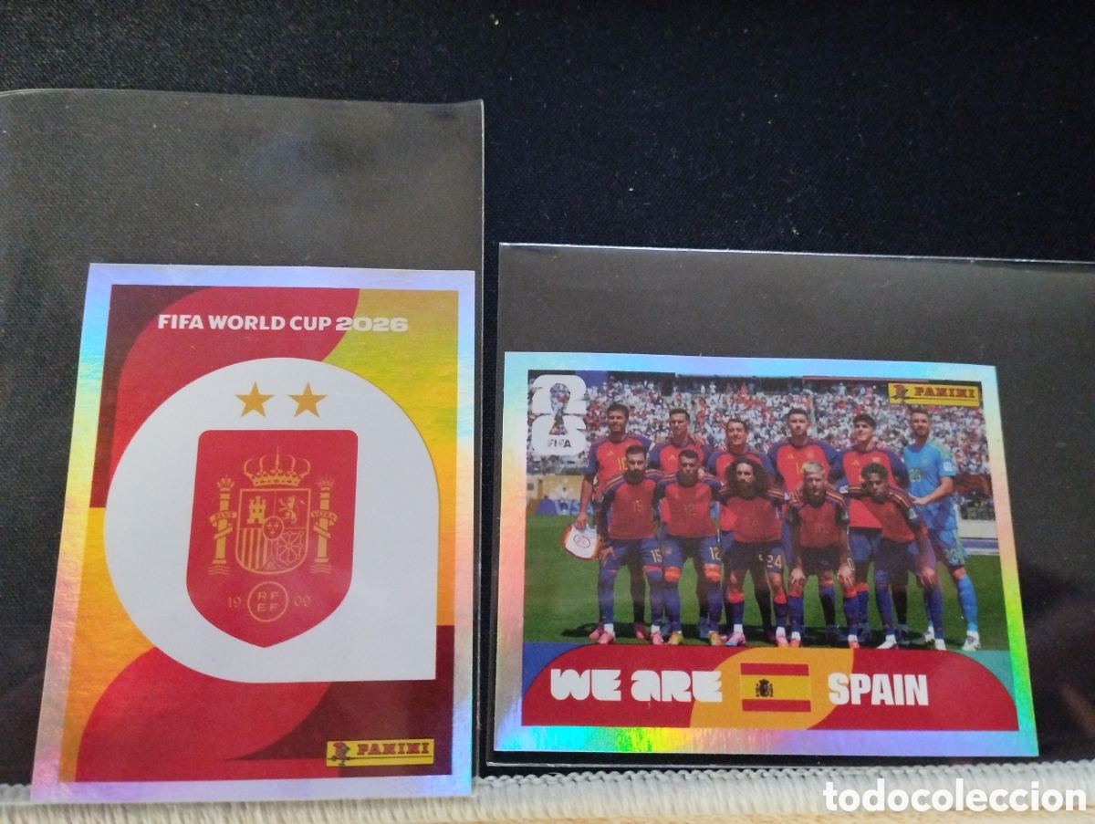 Cromos de f&uacute;tbol: CROMOS ESPA&Ntilde;A 1BIS Y 13 BIS. ACTUALIZACI&Oacute;N PANINI FIFA WORLD CUP 26