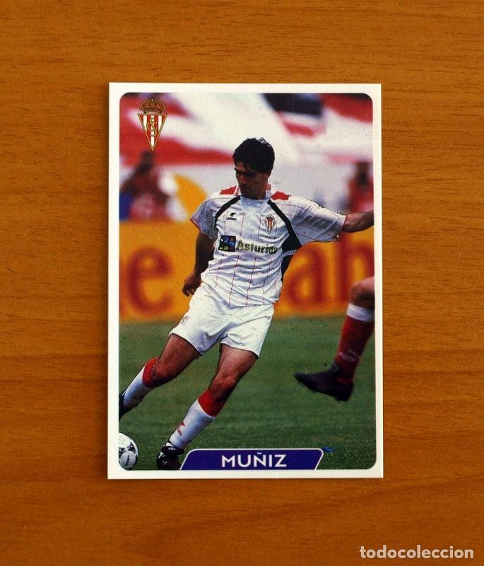 Cromos de f&uacute;tbol: Sporting de Gij&oacute;n -N&ordm; 313 Mu&ntilde;iz -Las Fichas de la Liga 95-96-1995-1996 -Mundicromo Sport