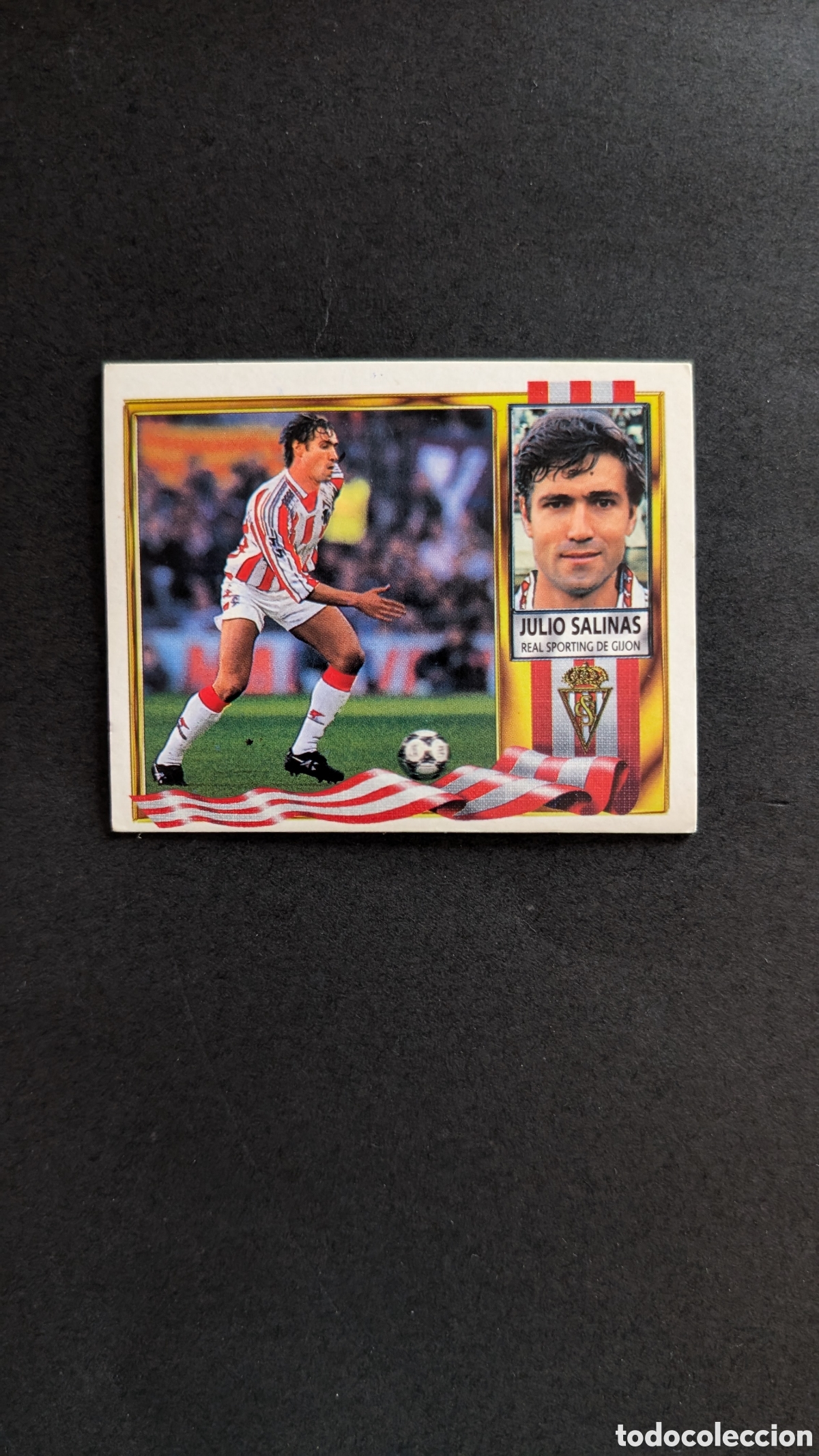 Cromos de Futebol: JULIO SALINAS SPORTING GIJON FICHAJE 29 LIGA ESTE 1995/96 95 96 NUNCA PEGADO SIN PEGAR
