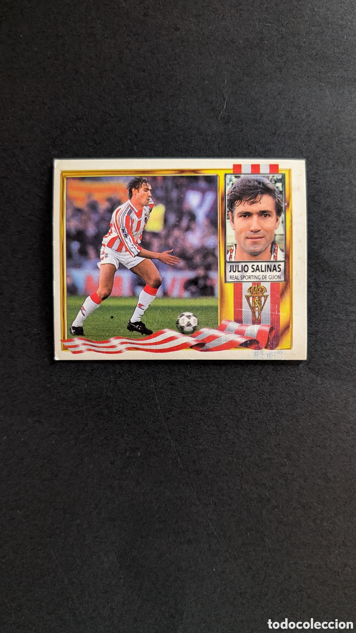 Cromos de Futebol: JULIO SALINAS SPORTING GIJON FICHAJE 29 LIGA ESTE 1995/96 95 96 NUNCA PEGADO SIN PEGAR