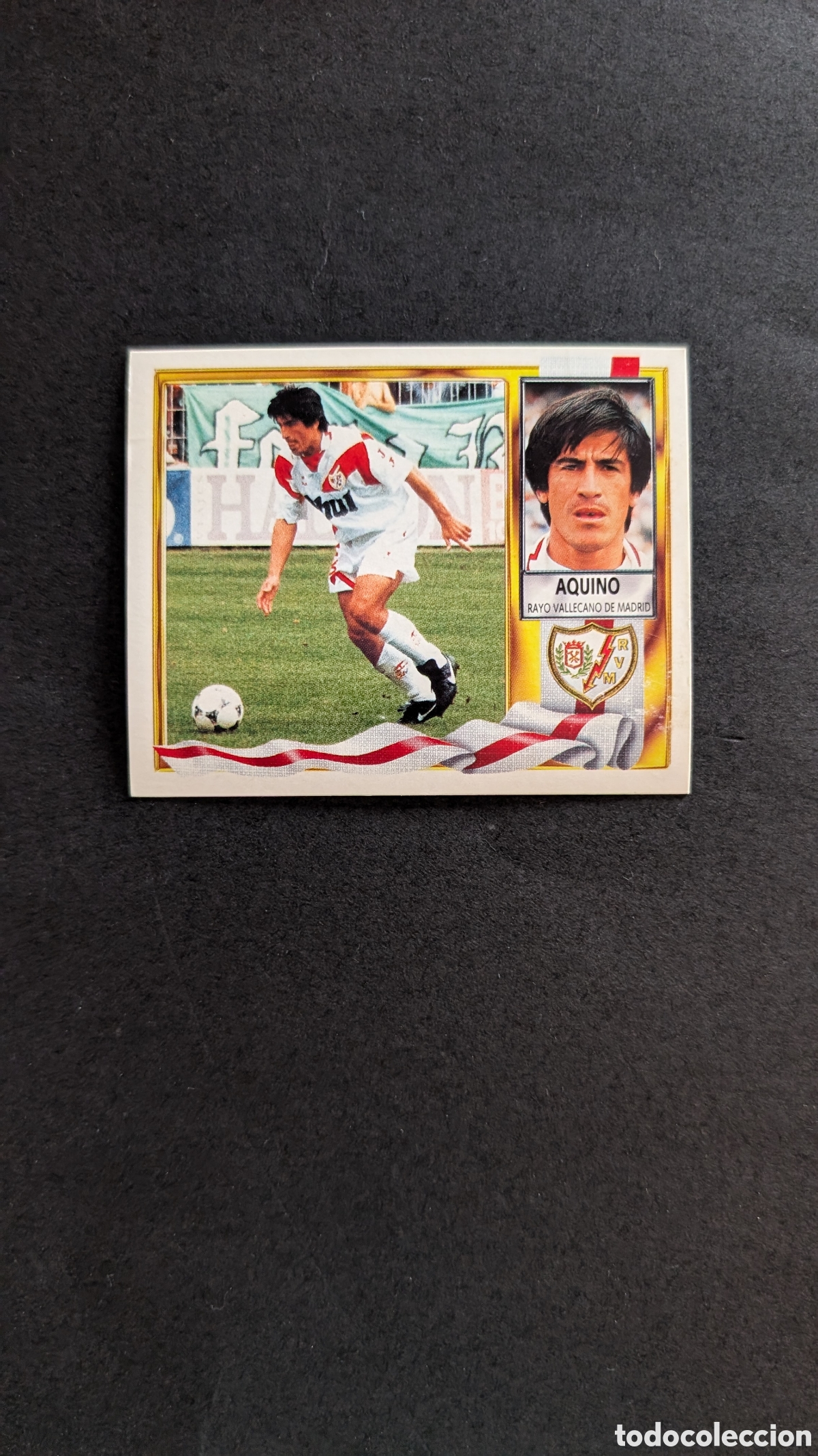 Fu&szlig;ball-Sticker: AQUINO RAYO VALLECANO COLOCA LIGA ESTE 1995/96 95 96 NUNCA PEGADO SIN PEGAR