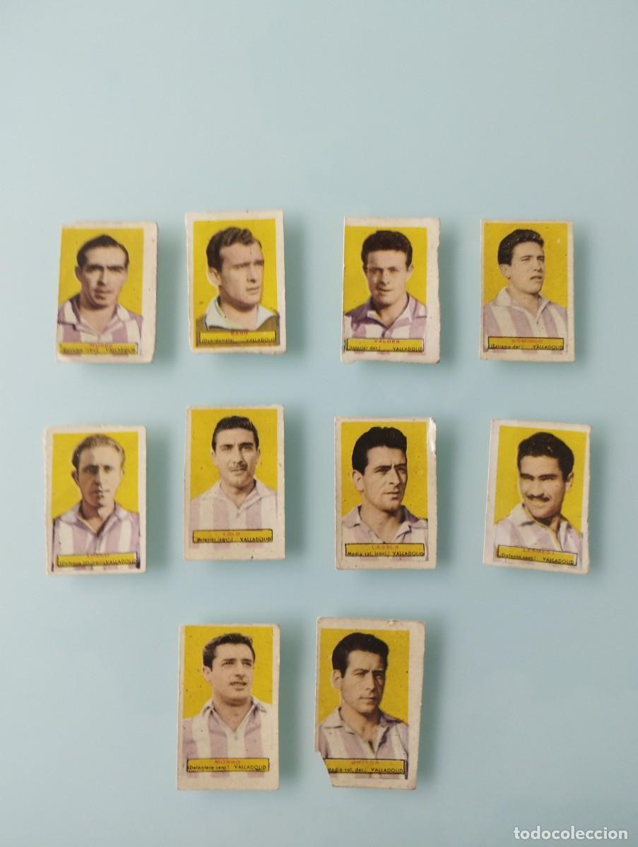 Cromos de f&uacute;tbol: Gran lote de 10 cromos del Real Valladolid - Temporada 1953 - 1954Colecci&oacute;n: Campeones Bruguera