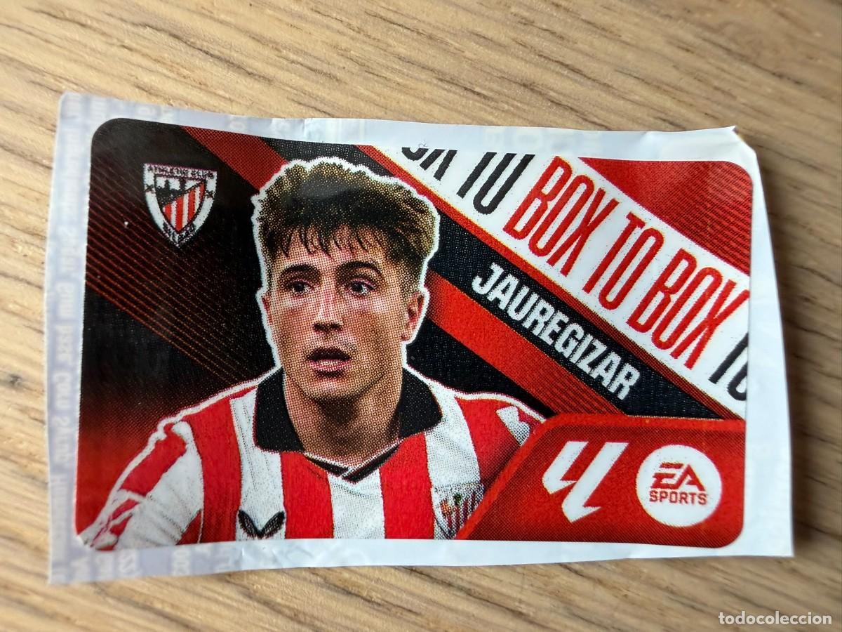 Cromos de f&uacute;tbol: BOX TO BOX JAUREGIZAR ATHLETIC BILBAO 26 27 2026 2027 LIGA EA SPORTS CHICLES CHICLE ESTE SIN PEGAR